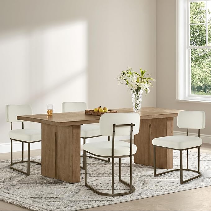Dining Chairs Set of 2, Upholstered Modern Kitchen Chairs - Image 6