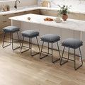 VASAGLE Bar Stools Set of 4, Counter Height Bar Stools, Leather Counter Stools by VASAGLEbySONGMICSHOME