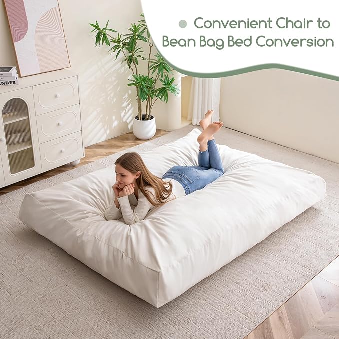 HIGOGOGO Giant Bean Bag Chair Bed - Image 5