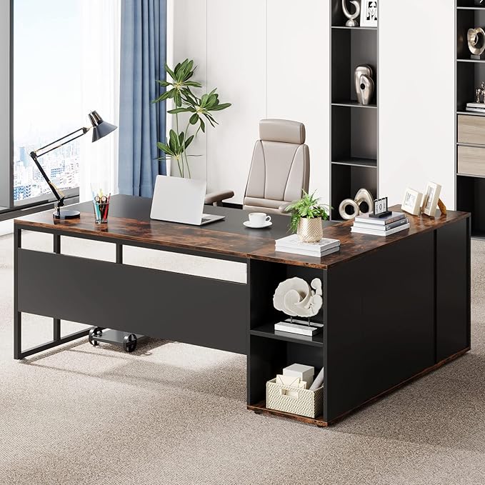Tribesigns 71 inch Executive Desk, L Shaped Desk by Tribesigns