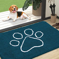 OLANLY Door Mat for Muddy Dog Paws 47x32, Absorbent Chenille Mud Doormat by OLANLY