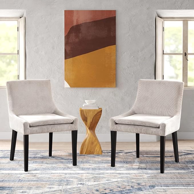 COLAMY Modern Dining Chairs Set of 4, Upholstered Corduroy Accent Side Leisure - Image 10