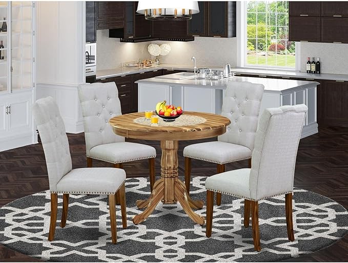 East West Furniture ANEL5-ANA-05 5 Piece Kitchen Table Set - Image 6