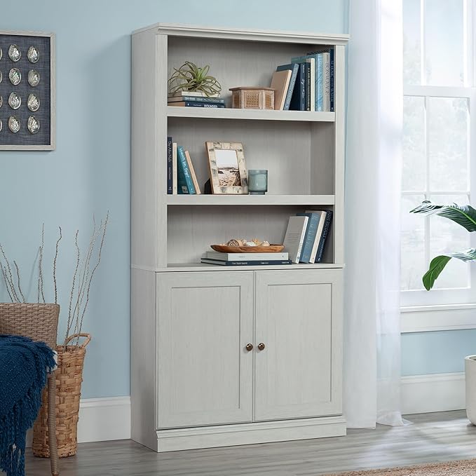 Sauder Miscellaneous Storage Library, Glacier Oak Finish - Image 2
