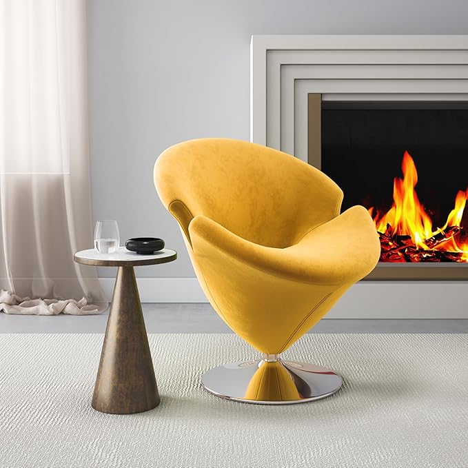 Manhattan Comfort Tulip Swivel Accent Chair - Image 2