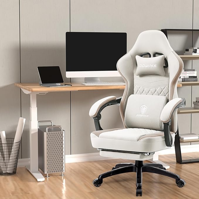 Dowinx Gaming Chair Breathable Fabric Computer Chair - Image 2