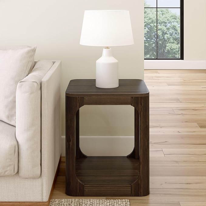 Plank+Beam Modern Rounded Square Side Table - Image 2