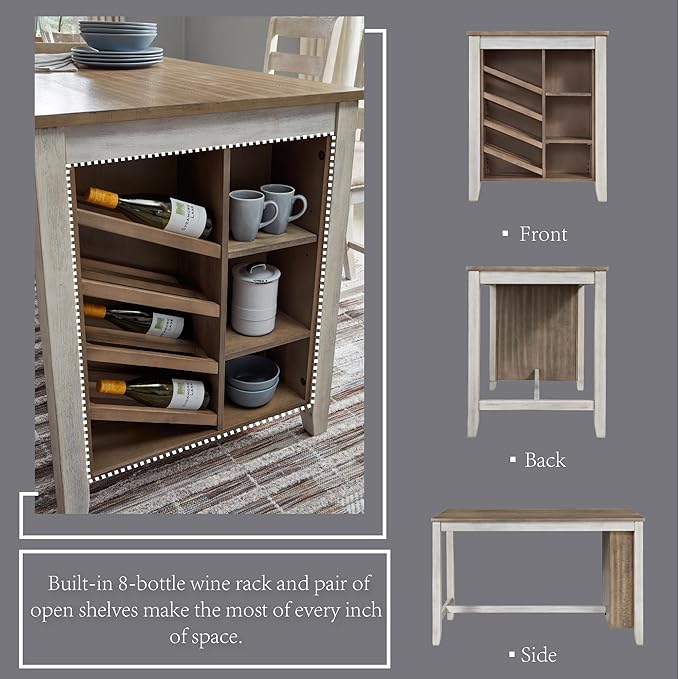 Signature Design by Ashley Skempton Farmhouse 36" Counter Height Dining Table - Image 9
