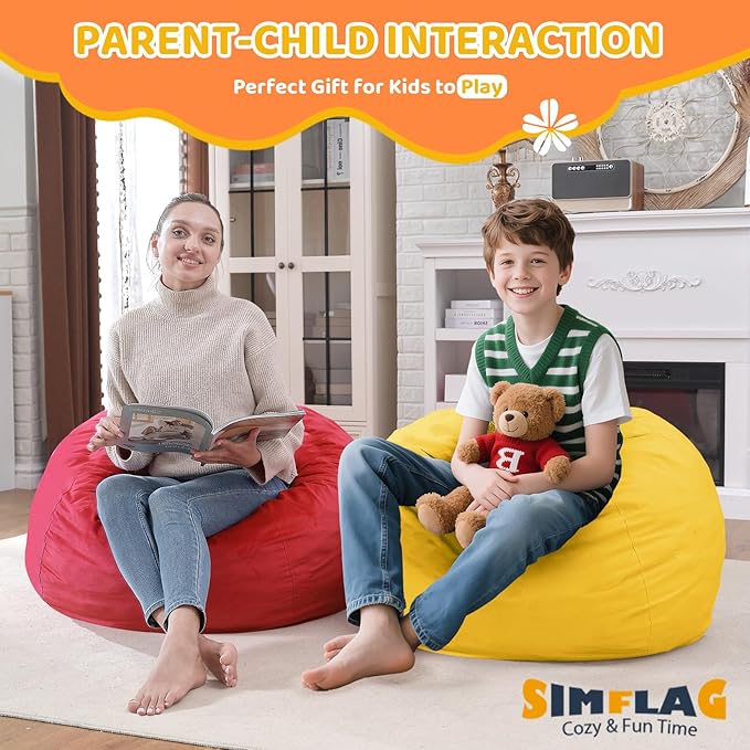 2FT Bean Bag Chair, Comfy Bean Bag Chairs - Image 6