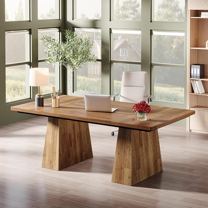 Tribesigns 63-Inch Executive Desk, Large Office Computer Desk - Image 3