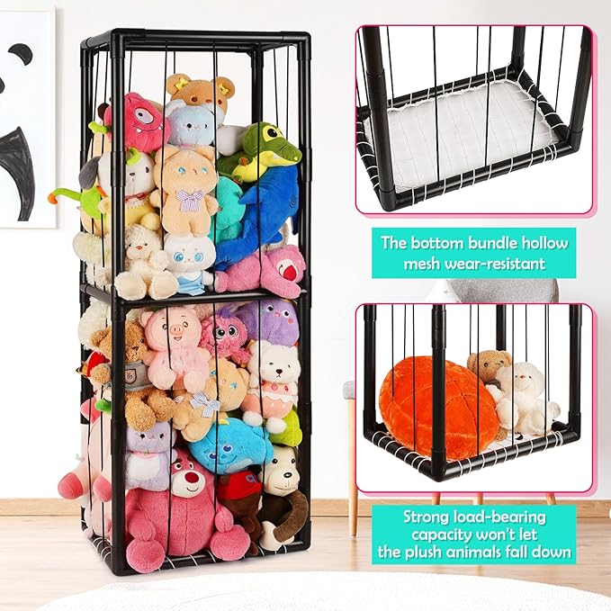 Stuffed Animal Zoo Storage Stuffed Animal Holder PVC Plush Storage Organizer - Image 3