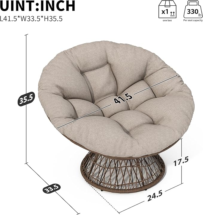 Ball & Cast Ergonomic Wicker Chair - Image 2
