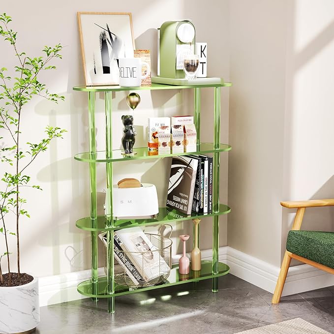 Clear Bookshelf, Acrylic Bookcase - Image 2