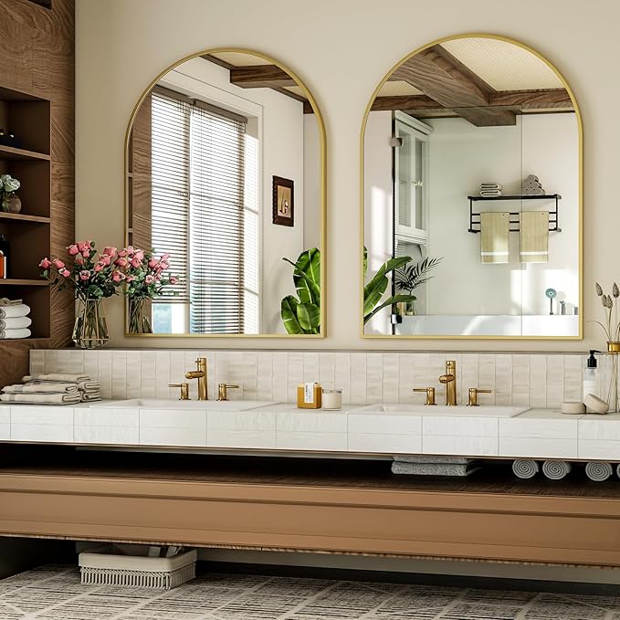 Arch Bathroom Mirror, 20x30 inch Arched Bathroom Mirror/Wall Mounted Vanity - Image 2