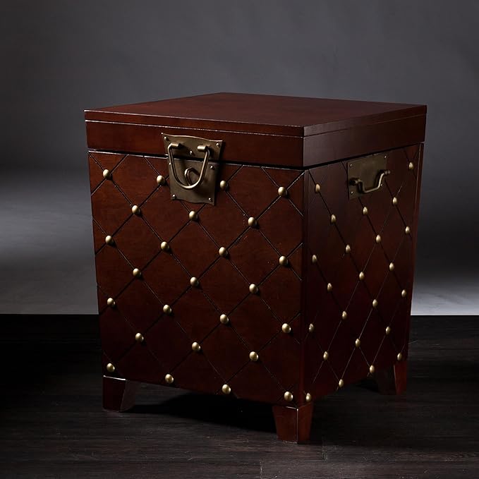 SEI Furniture Nailhead Storage Trunk End Table - Image 6