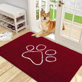 OLANLY Door Mat for Muddy Dog Paws 48x30, Ultra Absorbent Chenille Mud Doormat by OLANLY