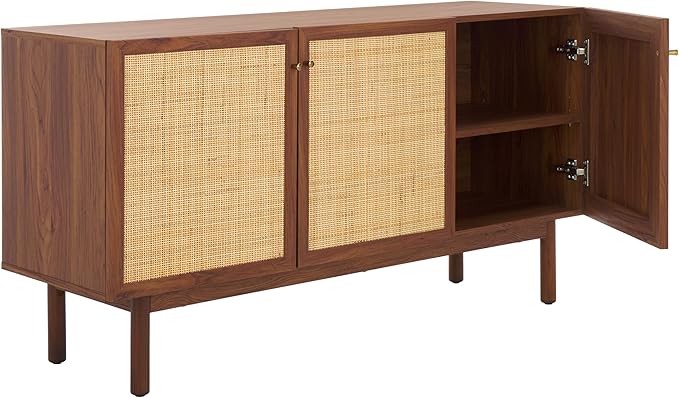 SAFAVIEH Aino TV Stand for up to 60" Flatscreen – Walnut Brown - Image 6