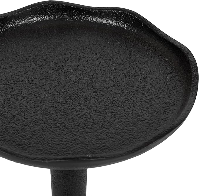 Kate and Laurel Alessia Modern Decorative Metal Drink Table; 8 x 8 x 22; Black; - Image 6
