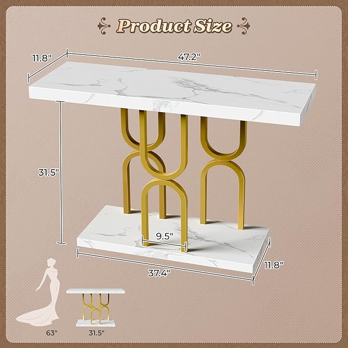 Huuger 47.2 Inch Entryway Table - Image 2
