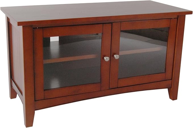 Alaterre Furniture Shaker Cottage 36-Inch TV Stand Cabinet – Glass Door Media by AlaterreFurniture