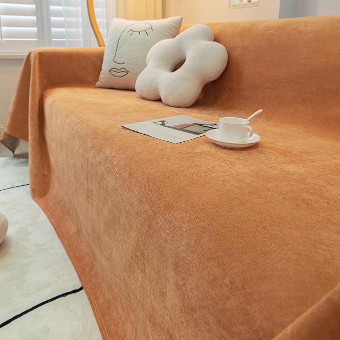 STACYPIK Waterproof Orange Couch Cover - Image 9
