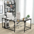 Teraves Reversible L Shaped Desk, 66.1" Gaming Desk, Corner Desks by Teraves