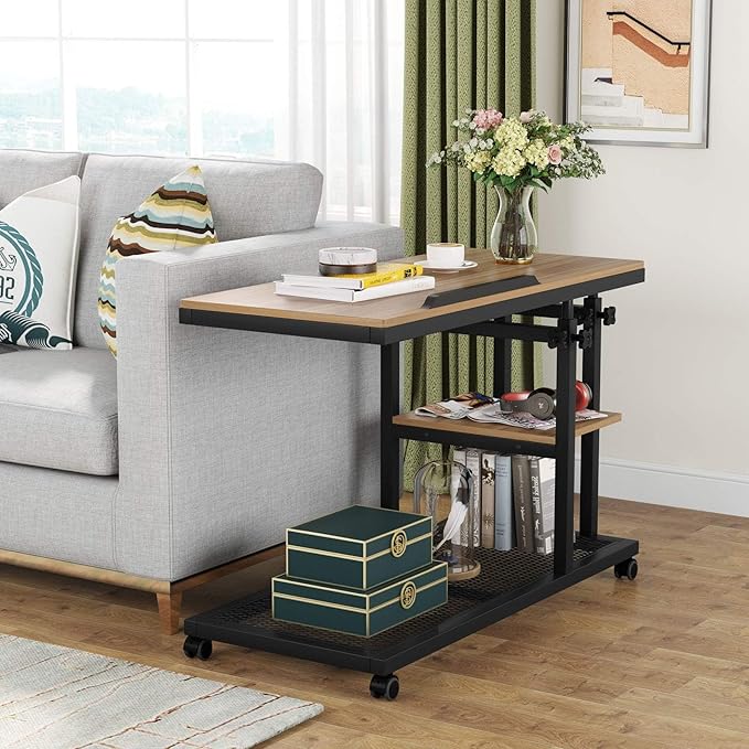 Tribesigns Height Adjustable C Table - Image 5