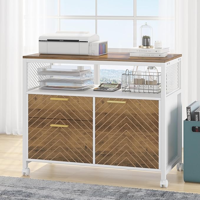 Tribesigns Office Desk with Drawers Sets, 63 inches L Shaped Computer Desk with - Image 8