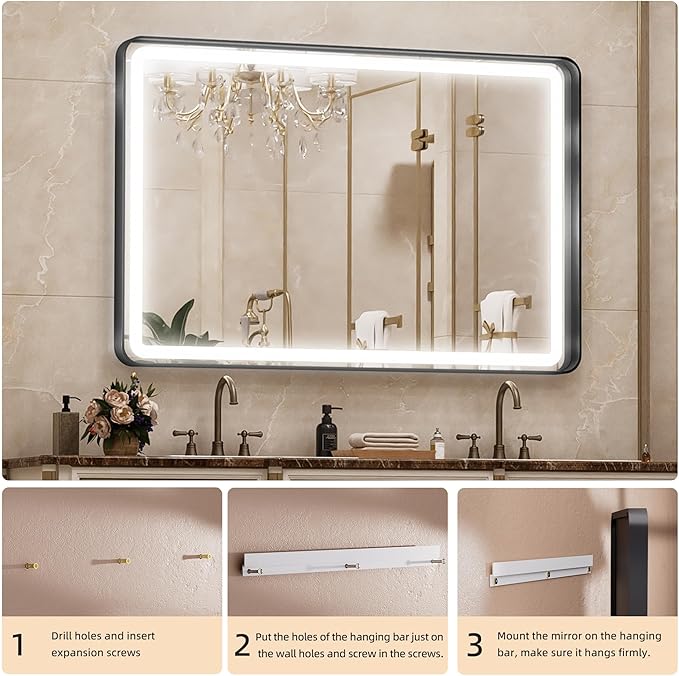 Hasipu LED Bathroom Mirror - Image 6