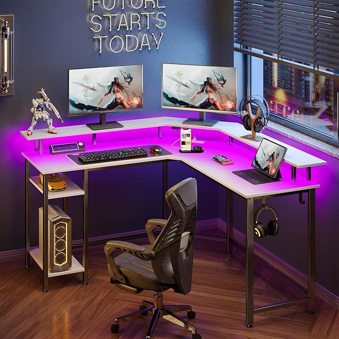 Rolanstar L Shaped Gaming Desk - Image 2