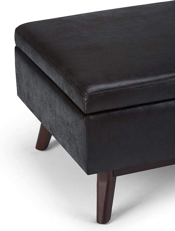 SIMPLIHOME Owen 34 inch Wide Mid Century Modern Rectangle Coffee Table Storage - Image 8