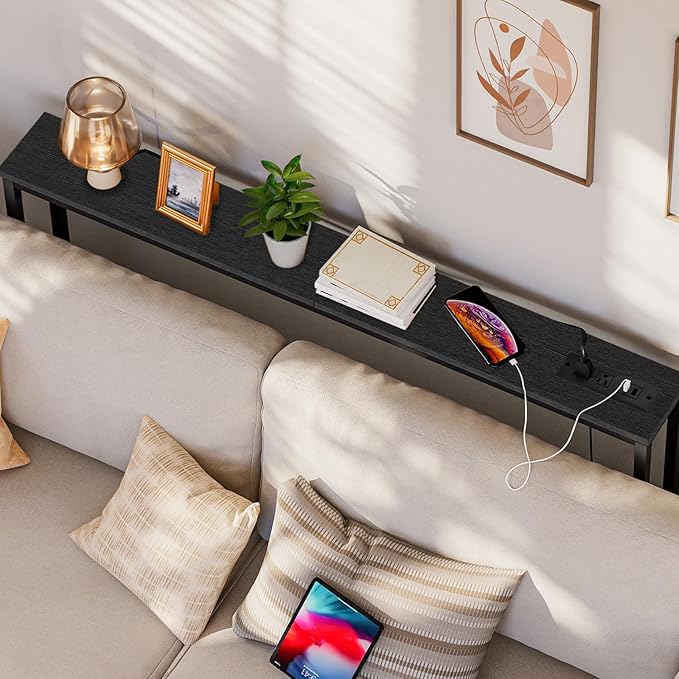 HOOBRO 2 Pack 47.2" Narrow Console Table - Image 4