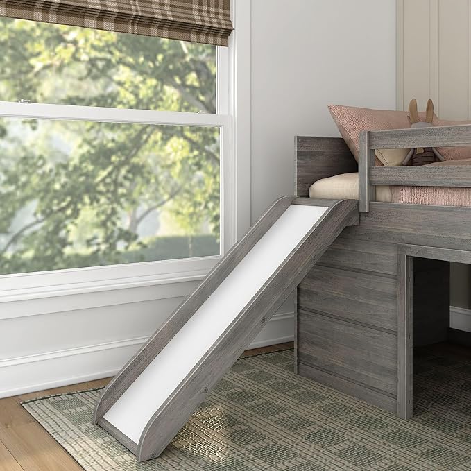 Max & Lily Loft Bed Twin Size, Solid Wood Low Loft Bed - Image 9