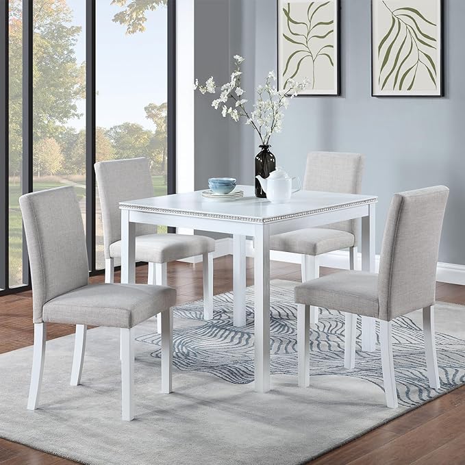 KEIKI 5-Piece Standard Height Dining Table Set by Unknown