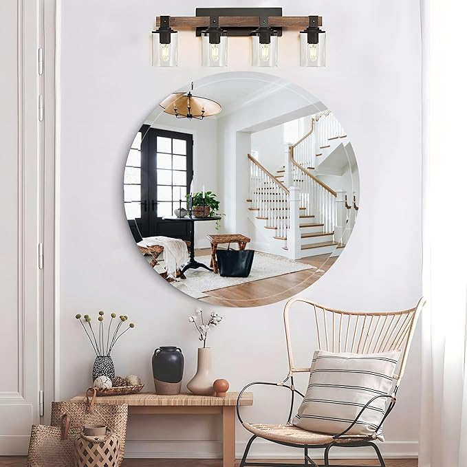 30" Frameless Round Beveled Mirror - Image 2