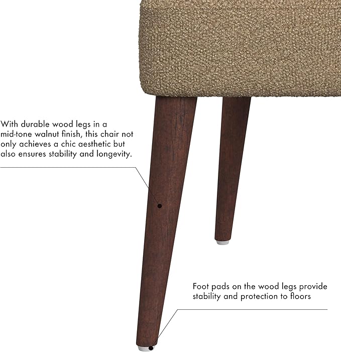 HomePop Home Decor | Upholstered Hemet Gayle Side Dining Chair | Decorative - Image 6