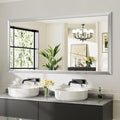 72x36 Inch Silver Bathroom Mirror by Briivuemodernmirrors