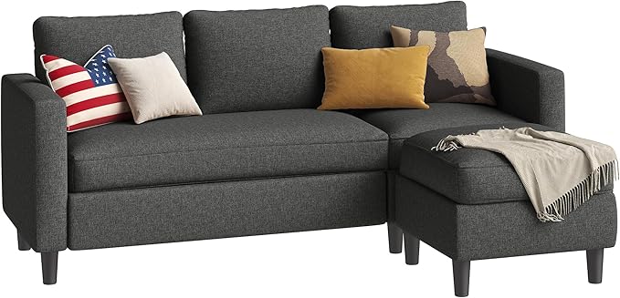 Small Sectional Sofa Couch, 3 Seat L Shaped Couches - Image 7