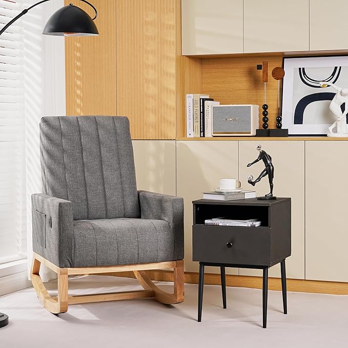 VECELO 2-Tier Nightstands Bedside Table - Image 7
