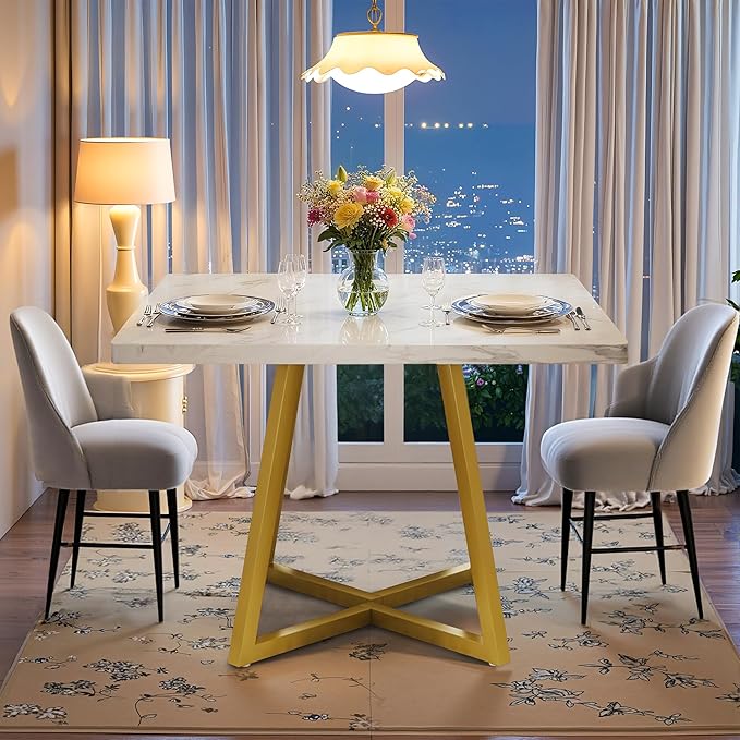 Square Dining Table for 2-4, 31.5" Small Dinner Table - Image 6