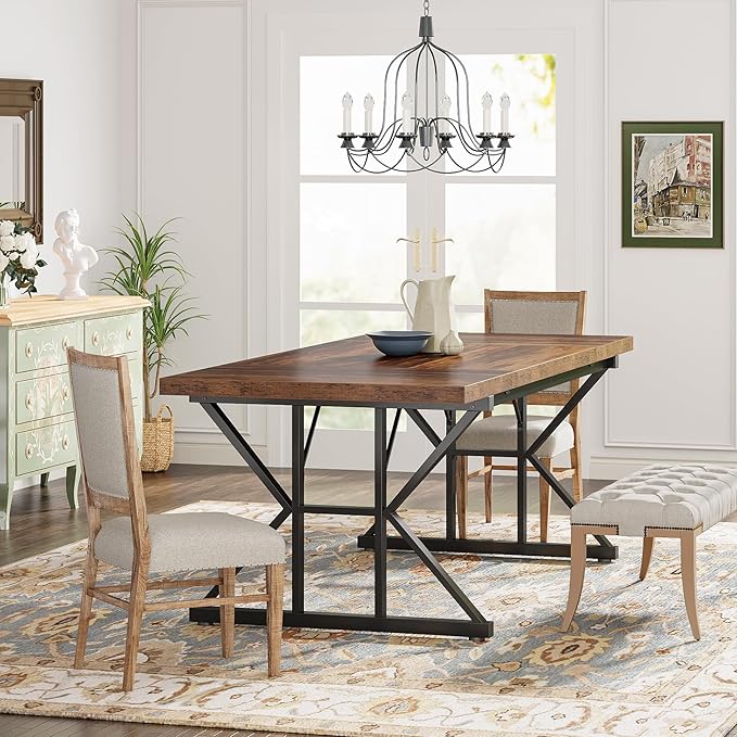 Tribesigns Farmhouse Dining Table - Image 6