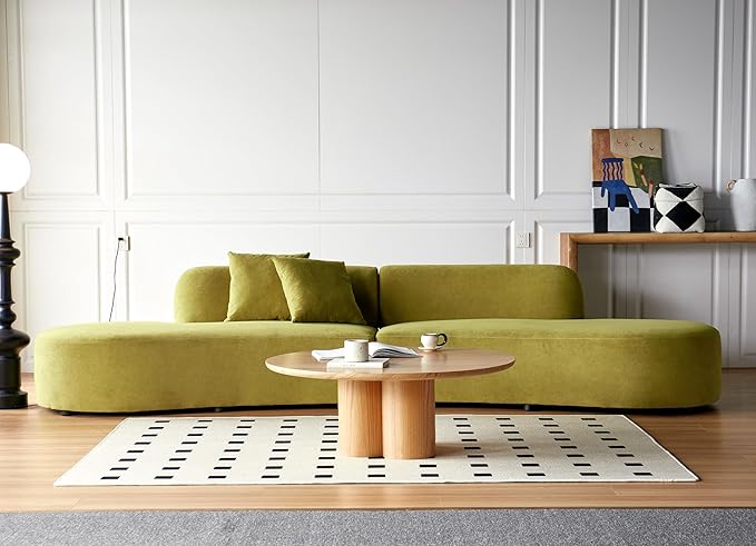 Container Furniture Direct 132" Curved Sofa by ContainerDirect