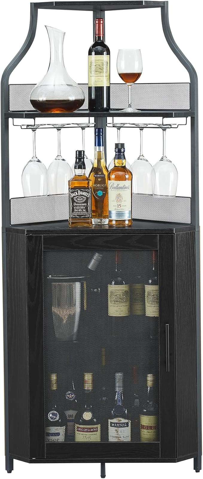 GarveeHome Corner Wine Cabinet - Image 4