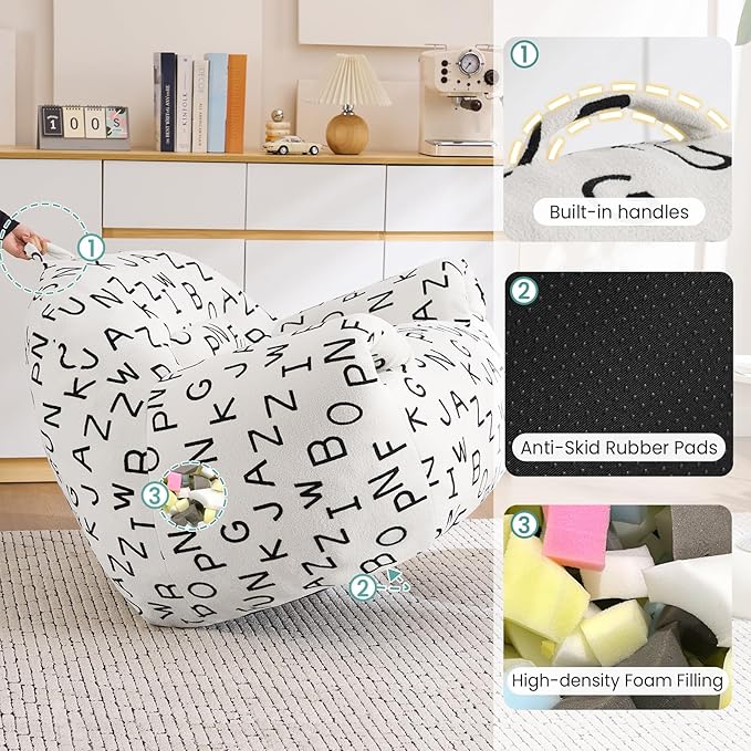 DAICO Bean Bag Chairs for Adults Comfy Accent Chair - Image 6