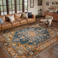 Tangsoo 4x6 Washable Rug Vintage Non Slip Indoor, Distressed Carpet by Tangsoo