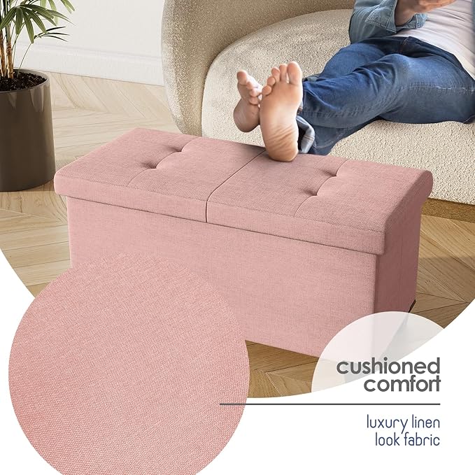 STORAGEBUD Storage Ottoman Bench - Image 7