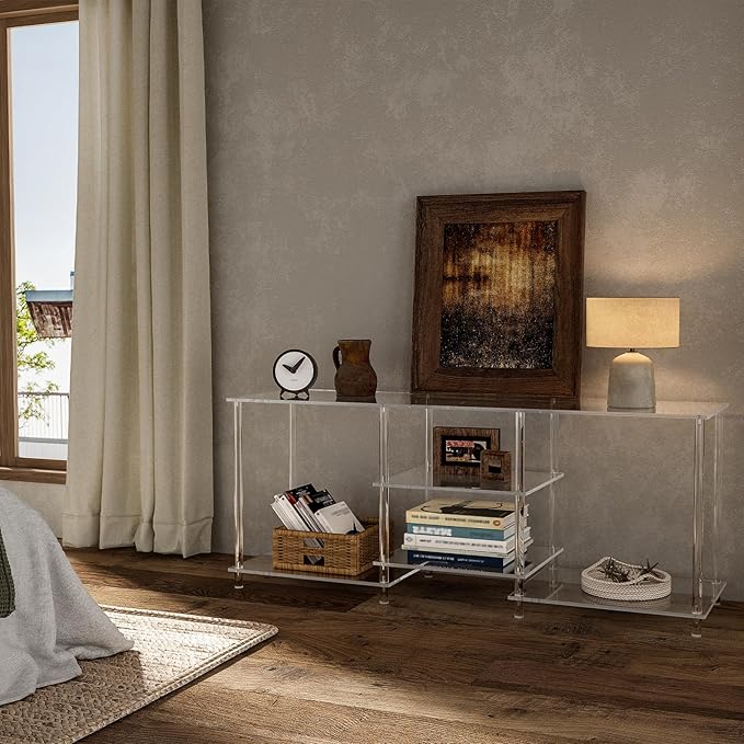 Eglaf Acrylic 55 Inch TV Stand - Image 7