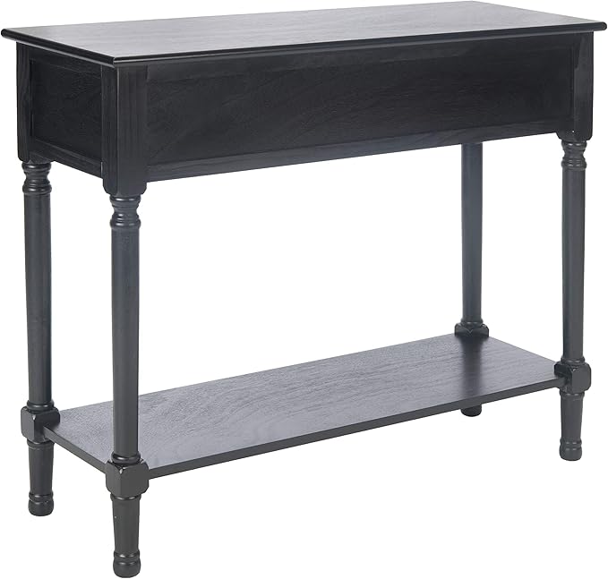 SAFAVIEH Home Collection Tate Black 2-Drawer Bottom Shelf Console Table CNS5720B - Image 10