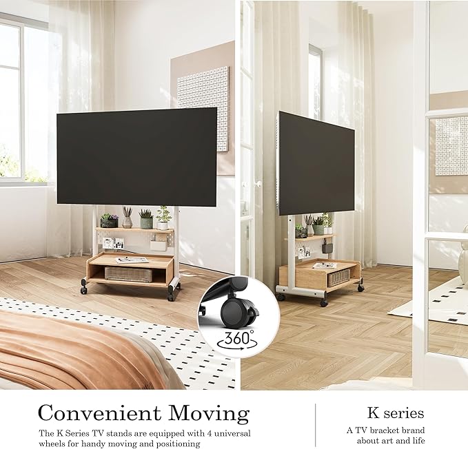 FITUEYES Rolling TV Floor Stand - Image 5