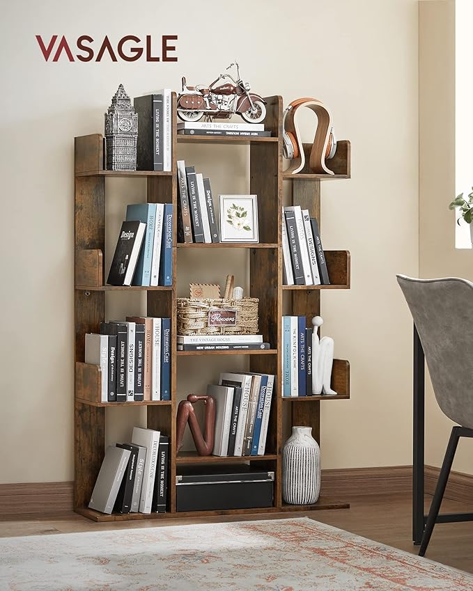 VASAGLE Bookshelf, Tree-Shaped Bookcase - Image 2
